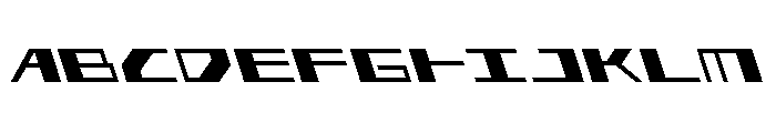 3AGLE Leftalic Font UPPERCASE