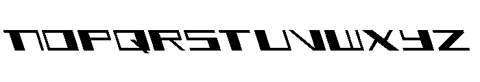 3AGLE Leftalic Font UPPERCASE