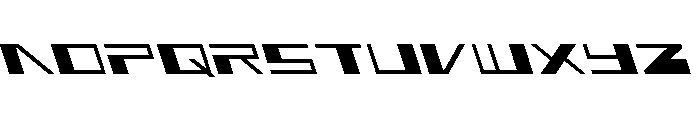3AGLE Leftalic Font LOWERCASE