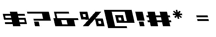 3AGLE Semi-Leftalic Font OTHER CHARS