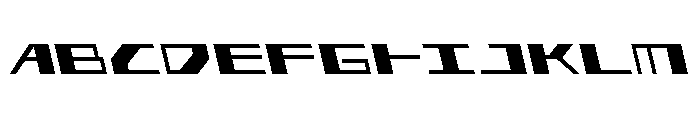 3AGLE Semi-Leftalic Font UPPERCASE