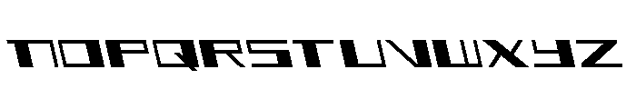 3AGLE Semi-Leftalic Font UPPERCASE