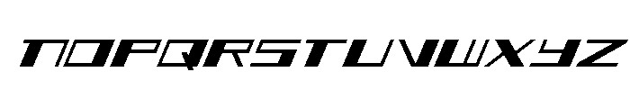 3AGLE Super-Italic Font UPPERCASE