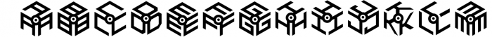 3D Isometric Logo Font Font LOWERCASE