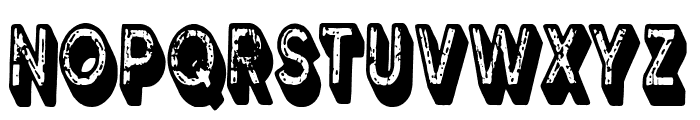 3D Grunge Studio Font LOWERCASE