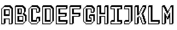 3D Pixel Regular Font UPPERCASE