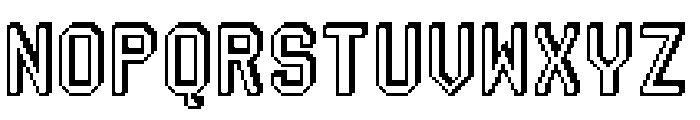 3D Pixel Regular Font UPPERCASE