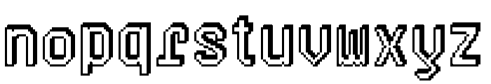 3D Pixel Regular Font LOWERCASE