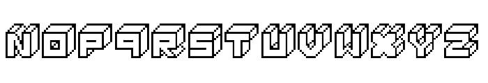 3D Thirteen Pixel Fonts Regular Font UPPERCASE