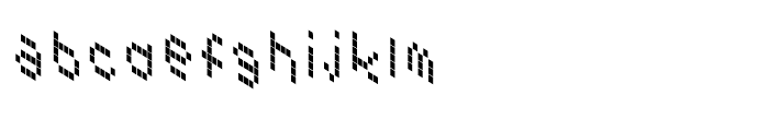 3D Techno Pixel Font LOWERCASE