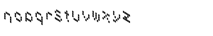 3D Techno Pixel Font LOWERCASE