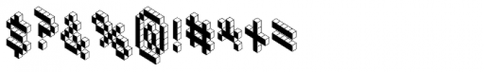 3D Techno Front Font OTHER CHARS