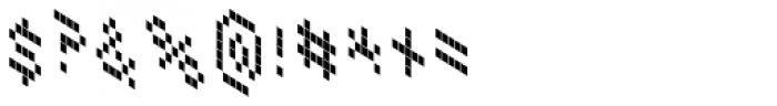 3D Techno Pixel Font OTHER CHARS