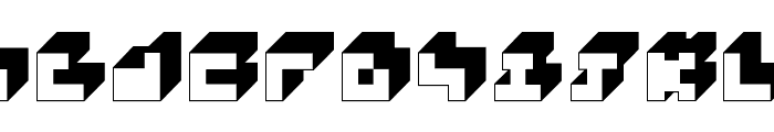 3x3-block Font LOWERCASE