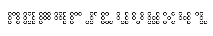 3x3 dots Outline Font LOWERCASE