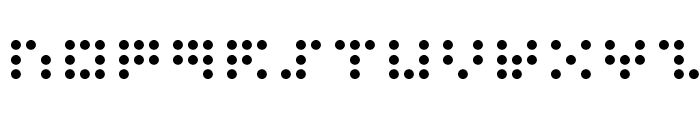 3x3 dots Font UPPERCASE