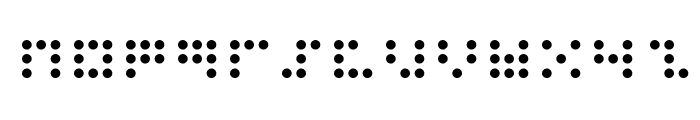 3x3 dots Font LOWERCASE