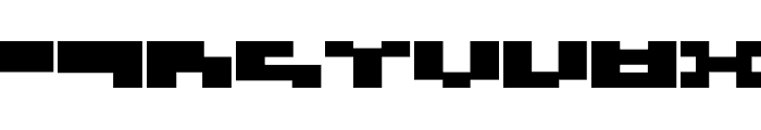 3x3-flat Font UPPERCASE