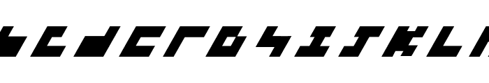 3x3-italic Font UPPERCASE
