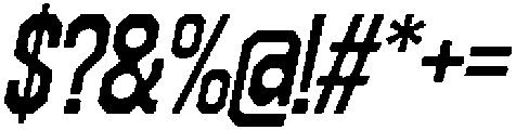 403 Code Fuzz Slant otf (400) Font OTHER CHARS