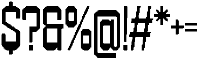 403 Creatus Narrow otf (400) Font OTHER CHARS
