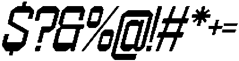 403 Creatus Slant otf (400) Font OTHER CHARS