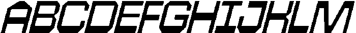 403 Creatus X Wide Slant otf (400) Font UPPERCASE