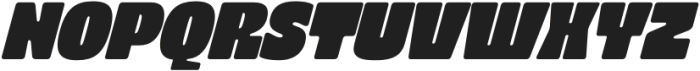 403 Zorn Narrow Slant otf (400) Font UPPERCASE