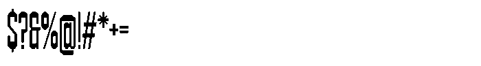 403 Creatus Compressed Font OTHER CHARS