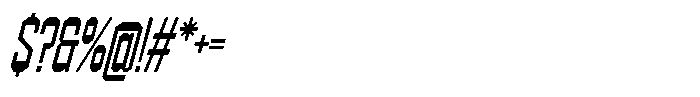 403 Creatus Condensed Slant Font OTHER CHARS