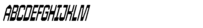 403 Creatus Condensed Slant Font UPPERCASE