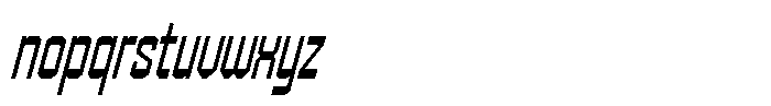 403 Creatus Condensed Slant Font LOWERCASE