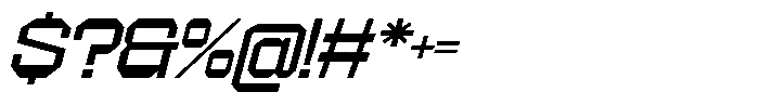 403 Creatus Expanded Slant Font OTHER CHARS