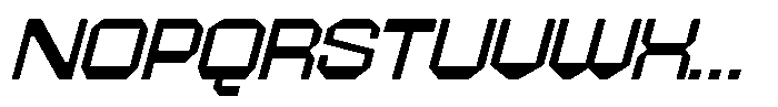 403 Creatus Expanded Slant Font UPPERCASE