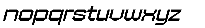 403 Creatus Expanded Slant Font LOWERCASE