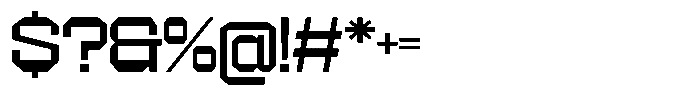 403 Creatus Expanded Font OTHER CHARS