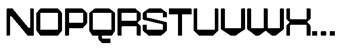 403 Creatus Expanded Font UPPERCASE