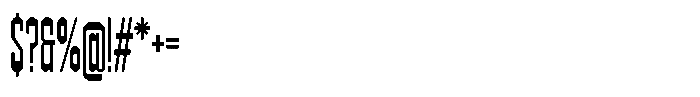 403 Creatus Extra Compressed Font OTHER CHARS