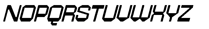403 Creatus Extra Wide Slant Font UPPERCASE