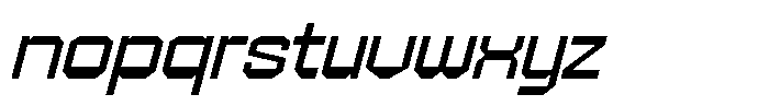403 Creatus Extra Wide Slant Font LOWERCASE