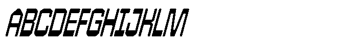 403 Creatus Narrow Slant Font UPPERCASE