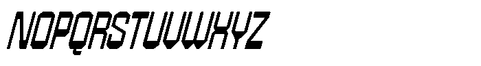 403 Creatus Narrow Slant Font UPPERCASE