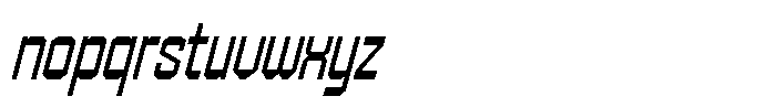 403 Creatus Narrow Slant Font LOWERCASE