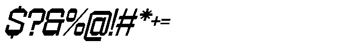 403 Creatus Wide Slant Font OTHER CHARS