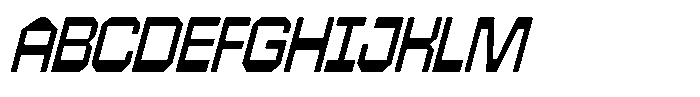 403 Creatus Wide Slant Font UPPERCASE