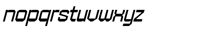 403 Creatus Wide Slant Font LOWERCASE