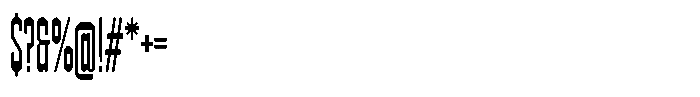 403 Creatus XX Compressed Font OTHER CHARS