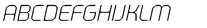 403 Edsonna Light Slant Font UPPERCASE