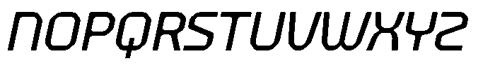 403 Edsonna Medium Slant Font UPPERCASE