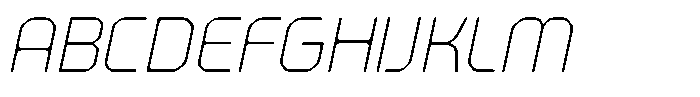 403 Edsonna Thin Slant Font UPPERCASE
